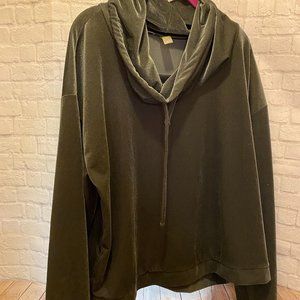 Xersion Cowl Neck Hoodie | XL